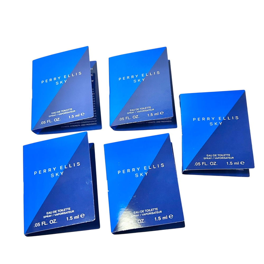 Perry Ellis Sky Eau De Toilette Spray Colonge Samples Lot of 5 .05 fl oz Travel
